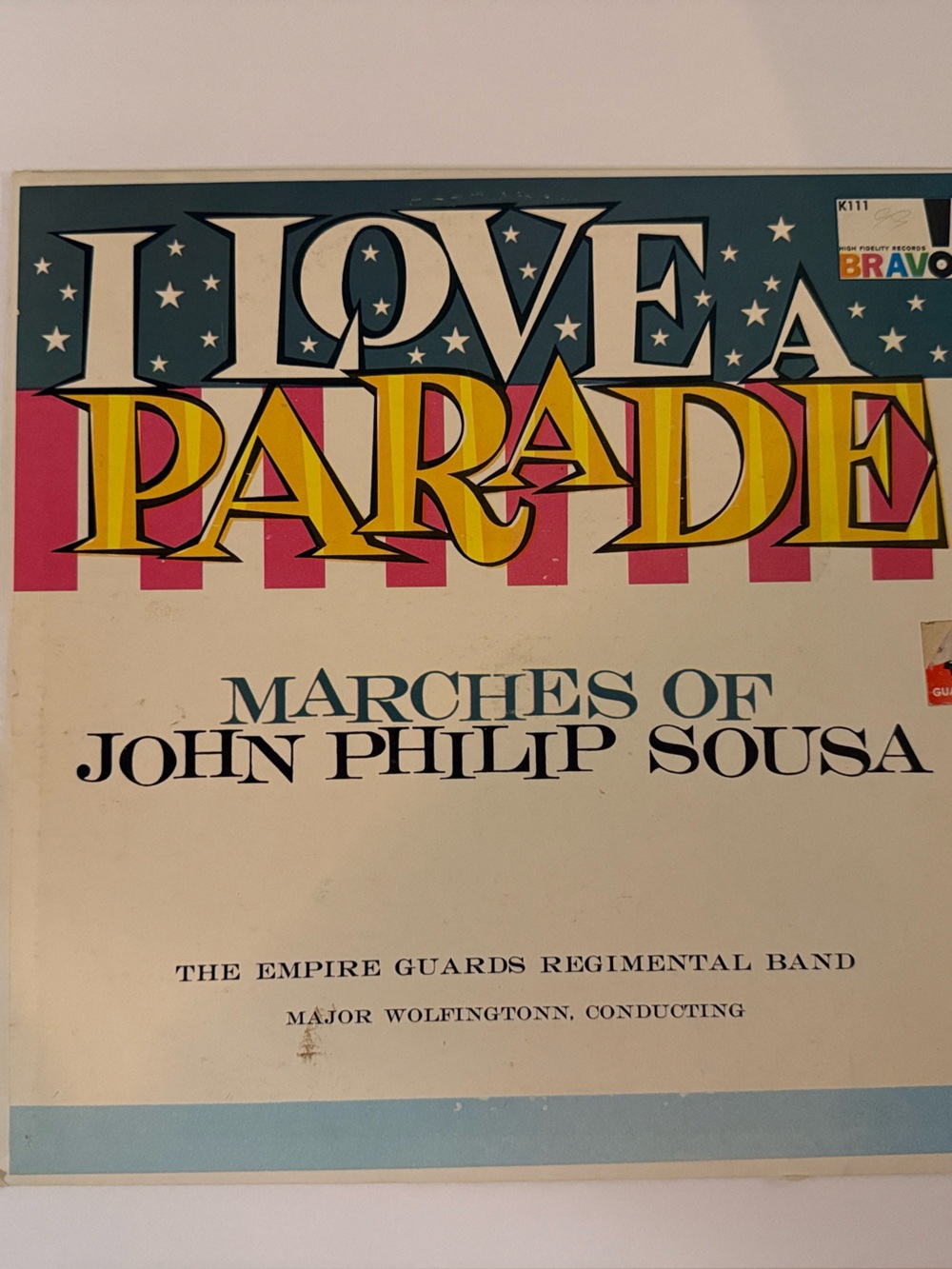 Any 3 for $50-Vintage BRAVO Record Sleeve - 'I Love A Parade'